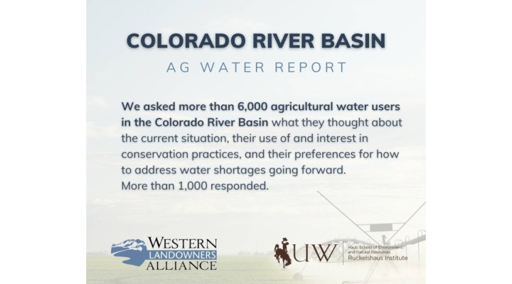 Colorado River water basin report survey